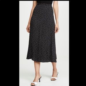 Reformation Bea Polka Dot Skirt